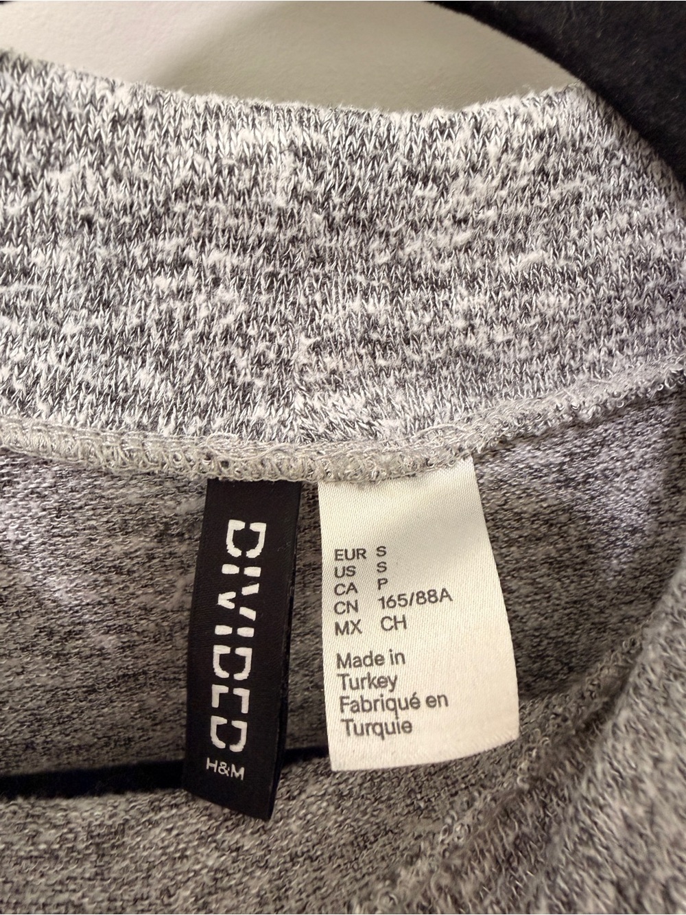 H&M Heather Gray Mockneck Shirt - Picture 2 of 4
